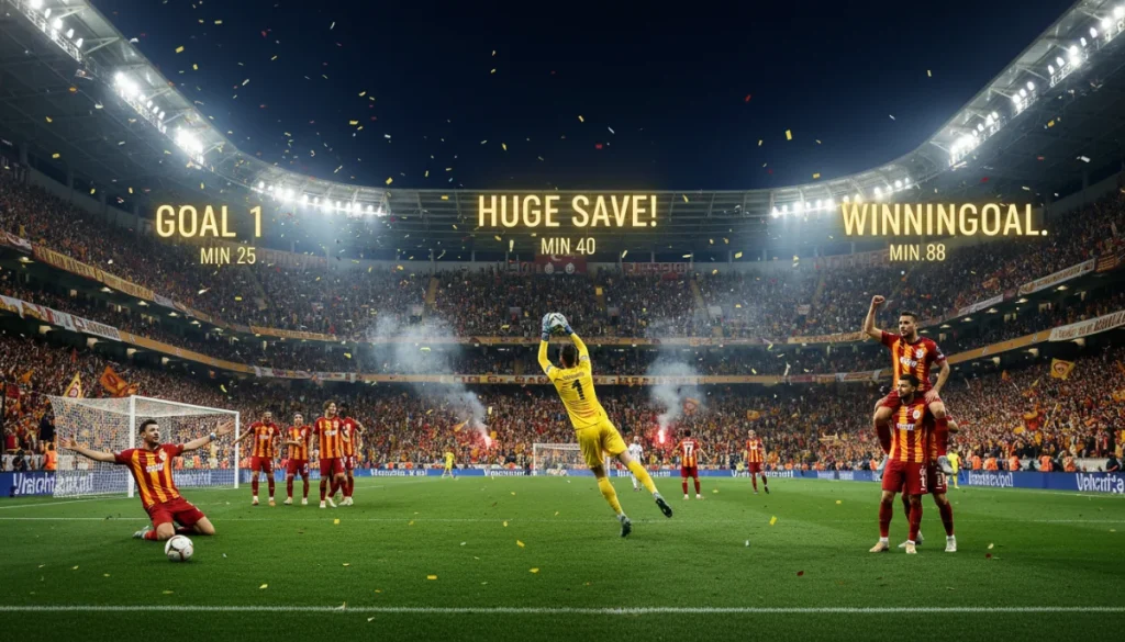Galatasaray Fenerbahçe’yi 3-0’la Geçerek Şampiyonluğu Kovalıyor